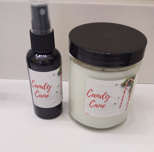 CANDY CANE CANDLE AND ROOM SPRAY