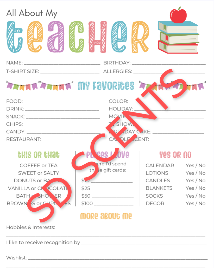 ALL ABOUT MY TEACHER